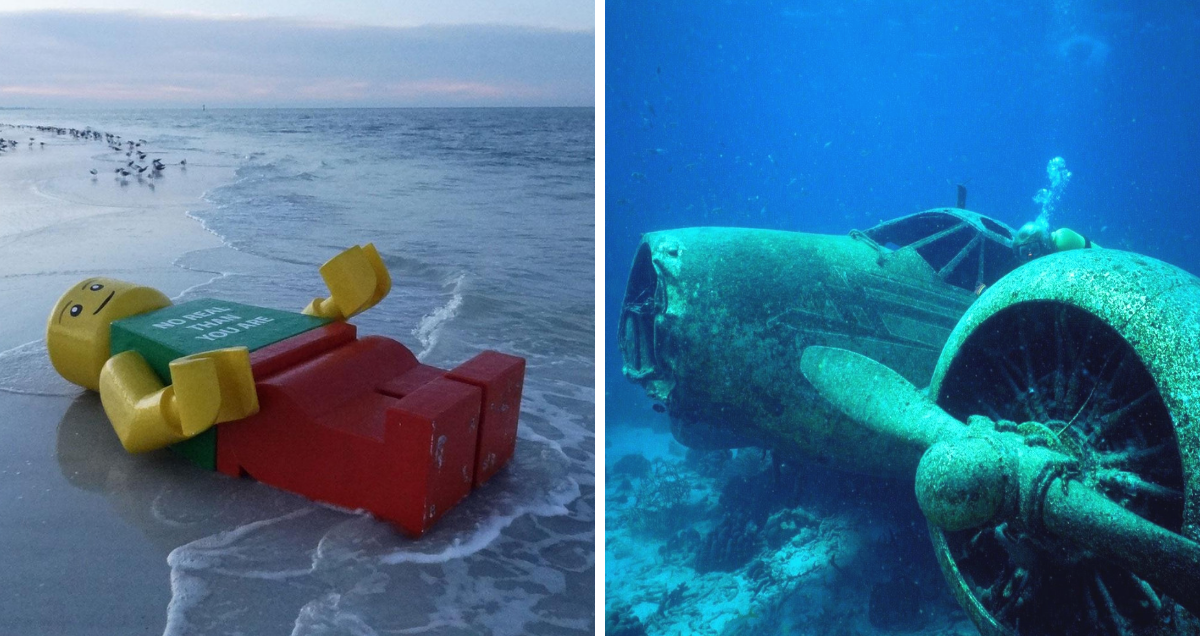 15 Pics Of Strange Things Actually Found On The Ocean Floor (10 On Beaches)