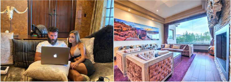 Dan Bilzerian manoir Las Vegas maison filles
