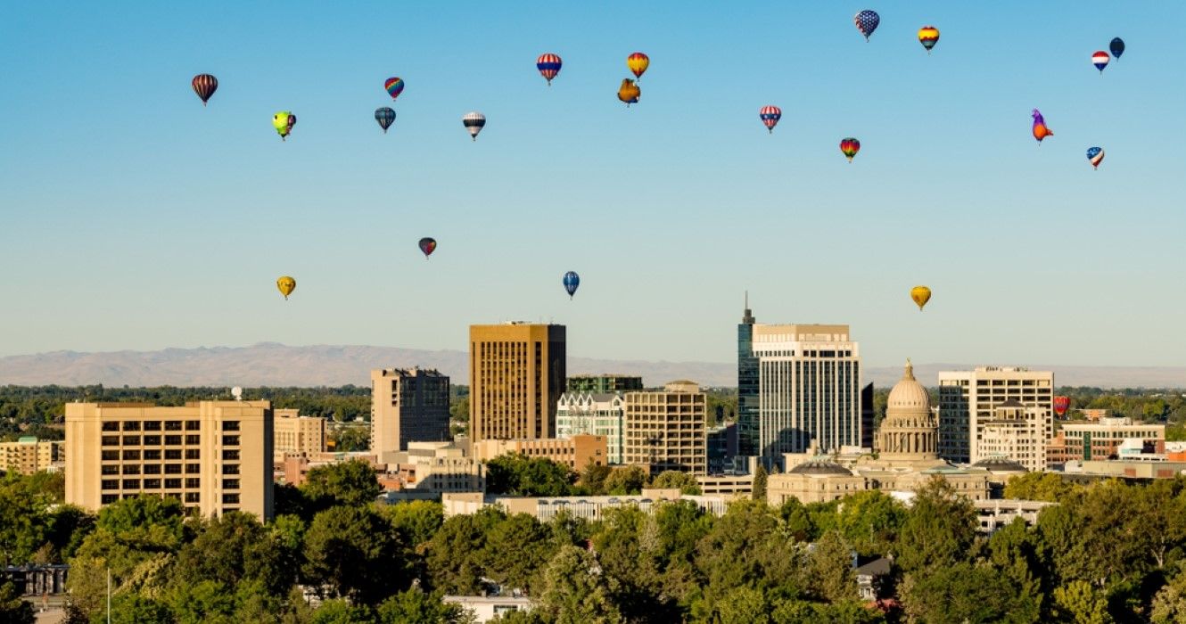 Colorful ballons in Boise, Idaho