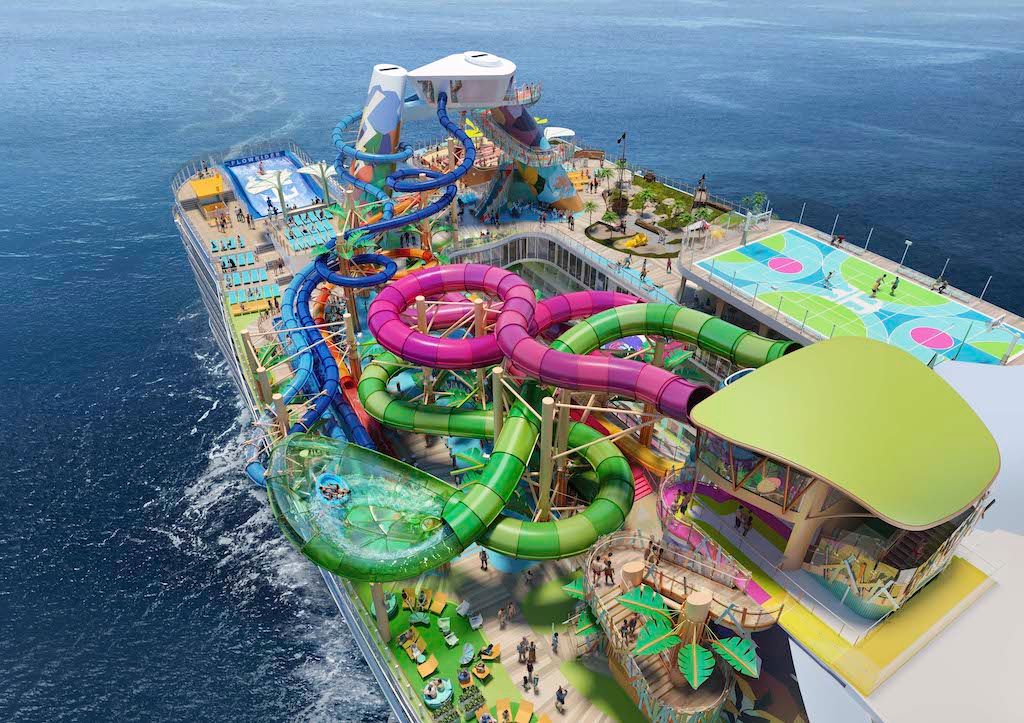 Icon of the Seas' Thrill Island has Category 6, a large water park