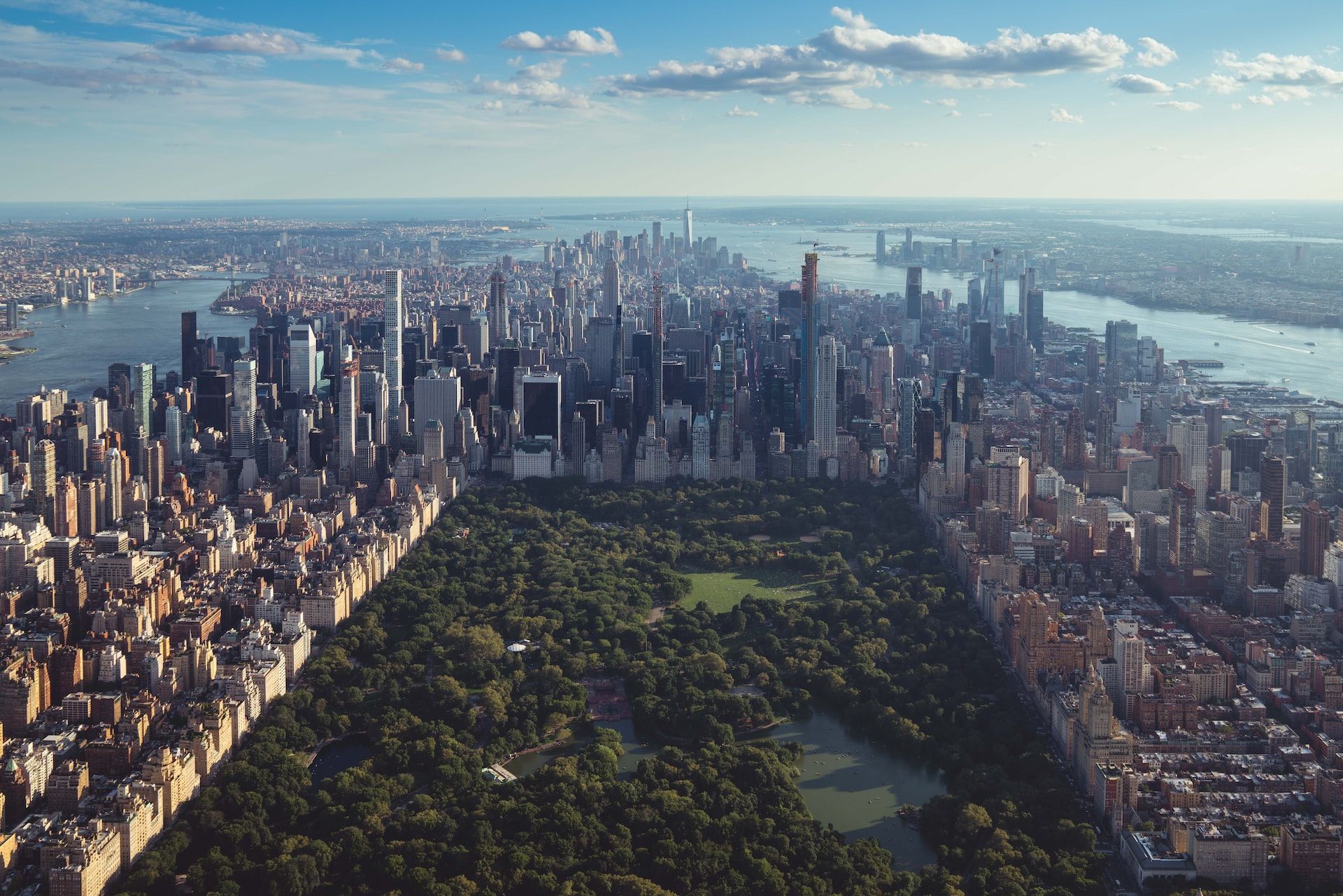 Overhead view of Manhattan