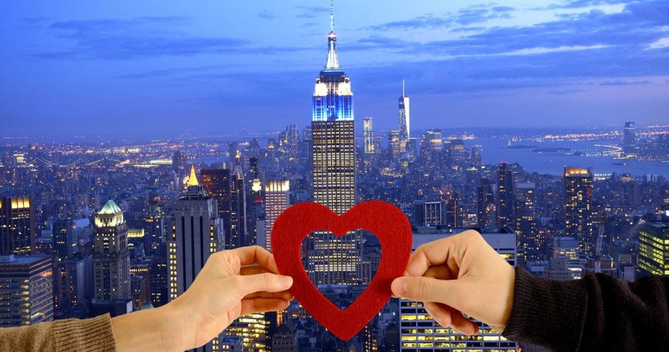 Valentine's Day concept in New York City