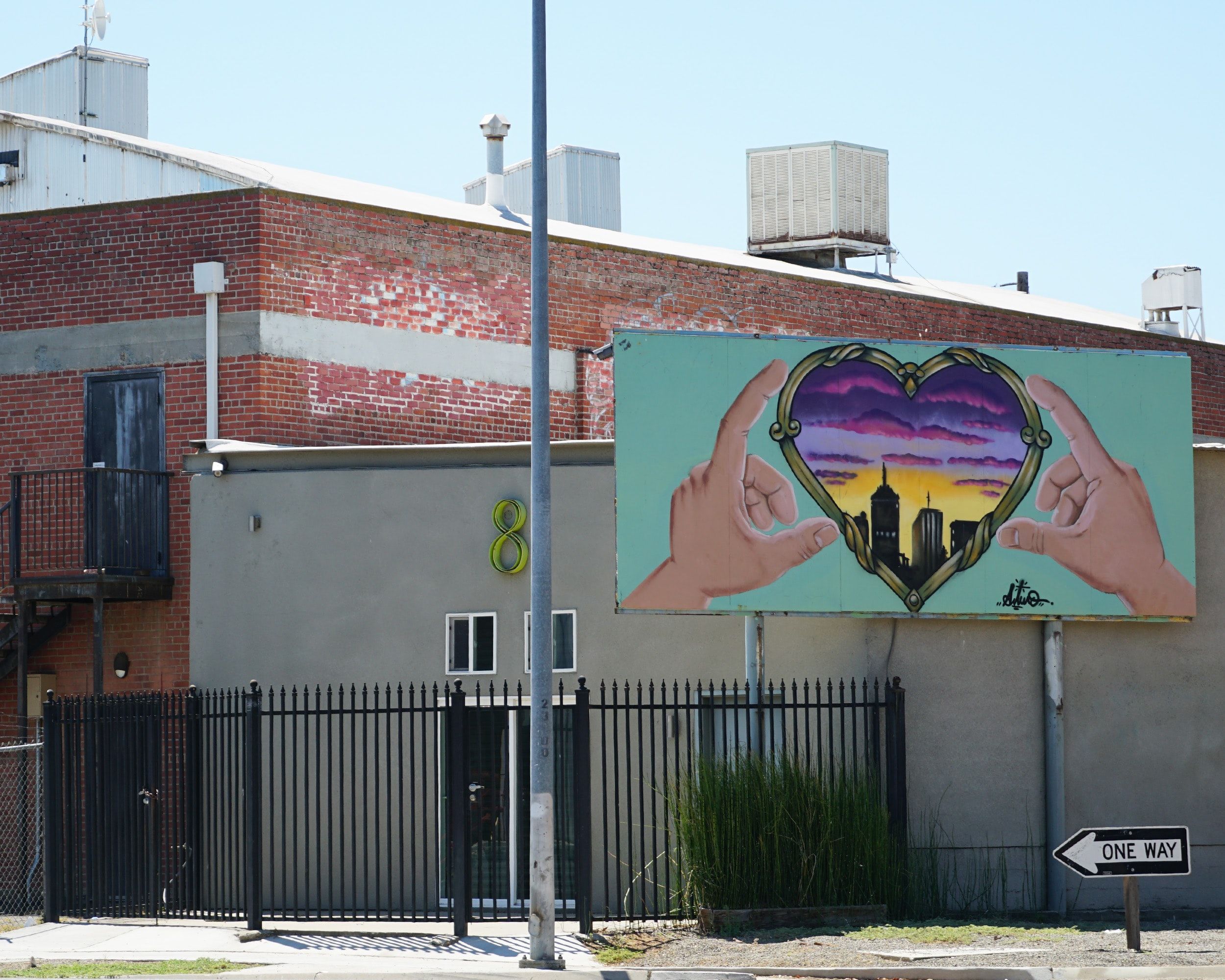 Billboard mural in Fresno, California