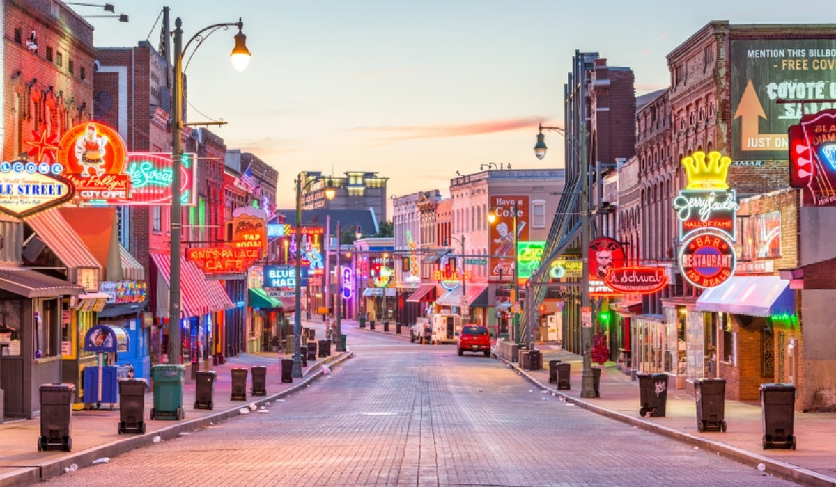 Beale Street In Memphis Tennessee