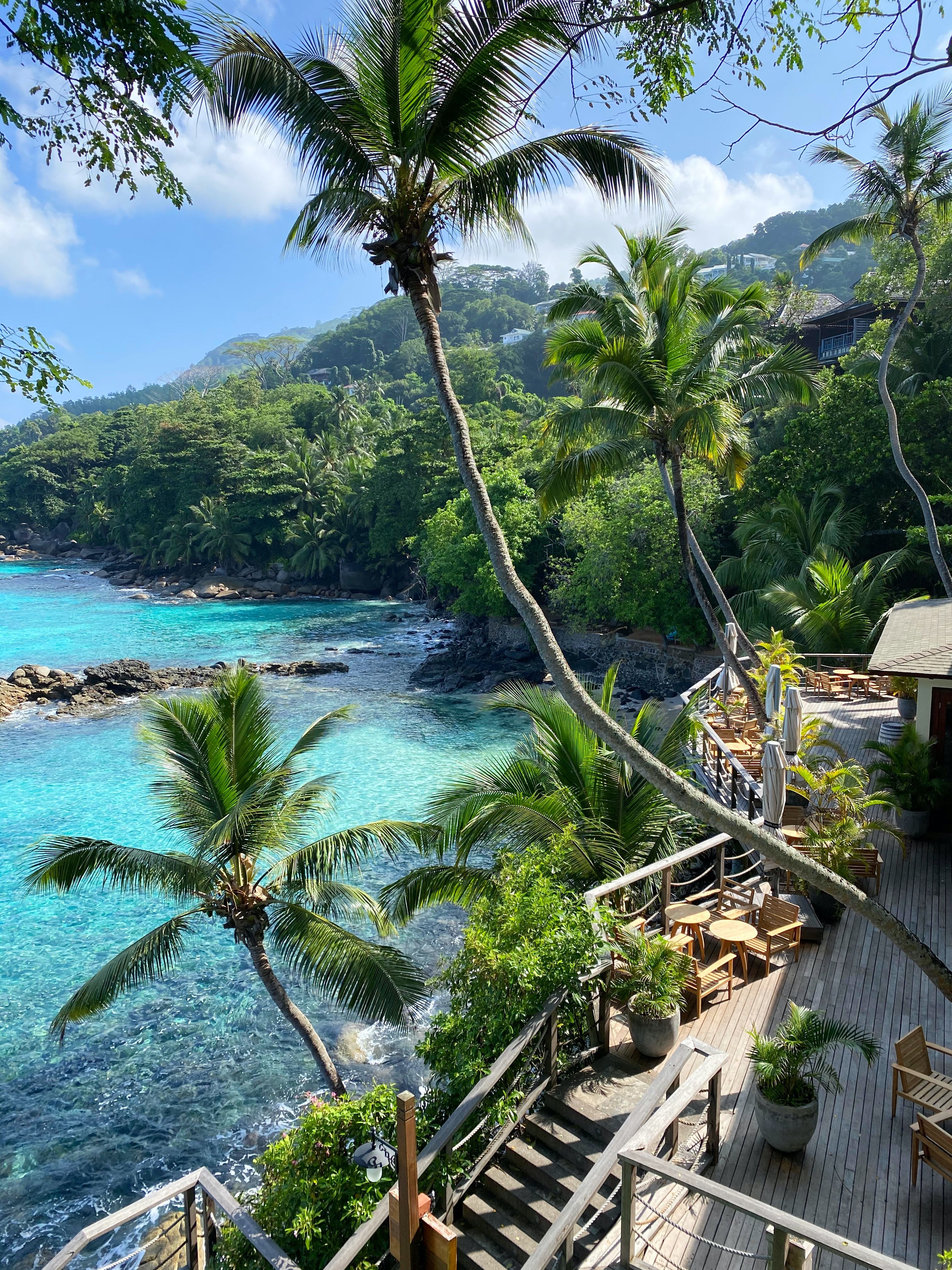 Uma bela paisagem no Hilton Northolme Hotel, Beau Vallon, Seychelles