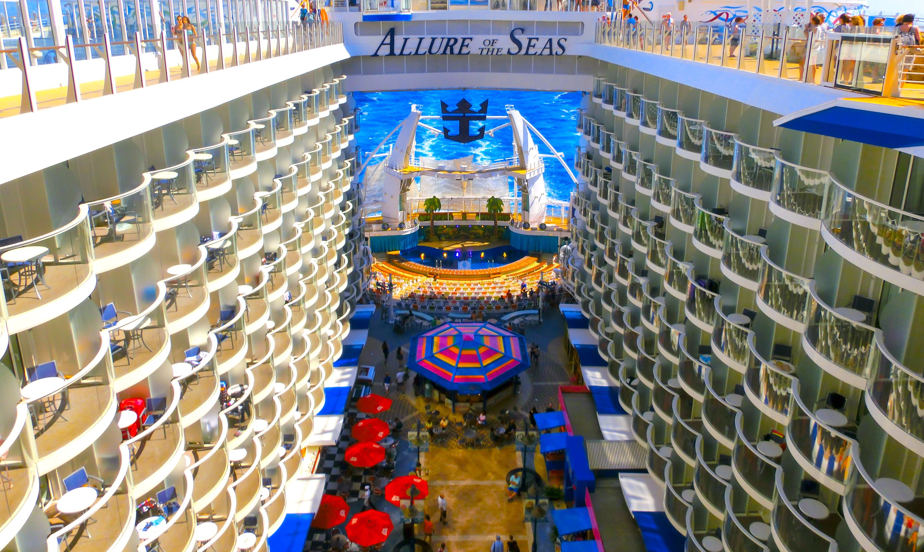 upper deck on the allure of the seas cruise ship