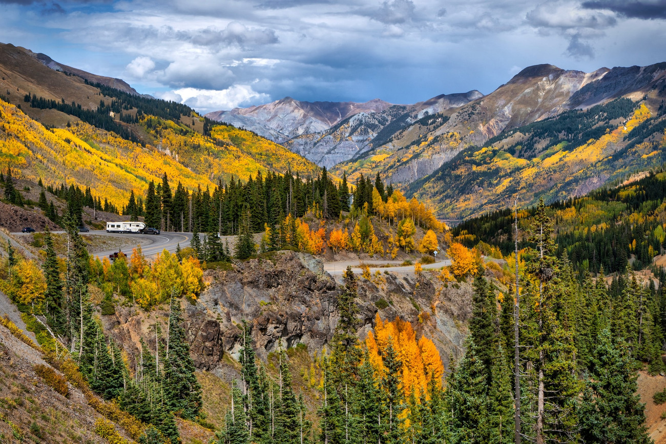 Stunning scenery along the Million Dollar Highway