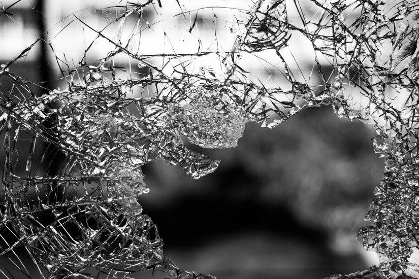 Image of a broken window