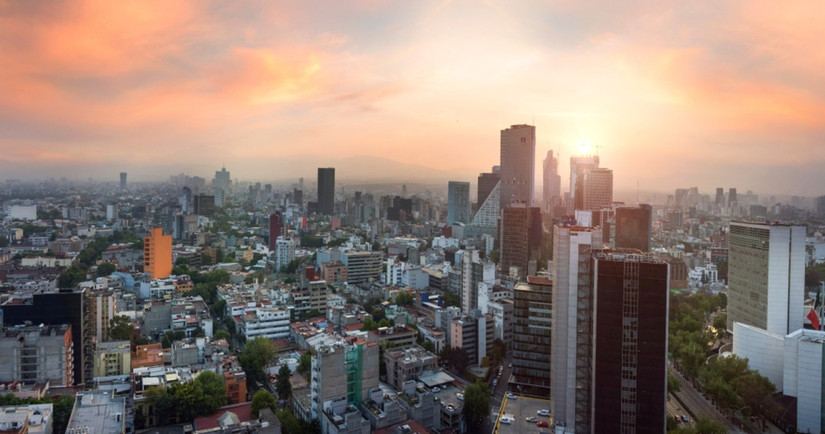 Panoramic View of Mexico City, Mexico