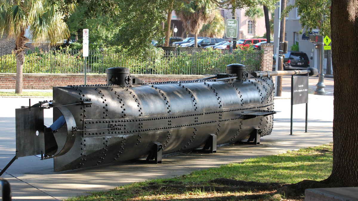 See The First Successful Combat Submarine In Charleston Built During see-the-first-successful-combat-submarine-in-charleston-built-during