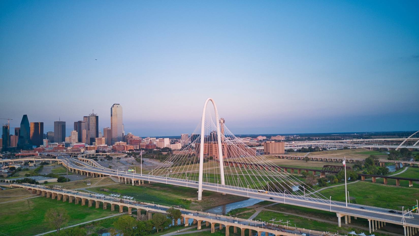 The Ronald Kirk Bridge in Dallas, Texas