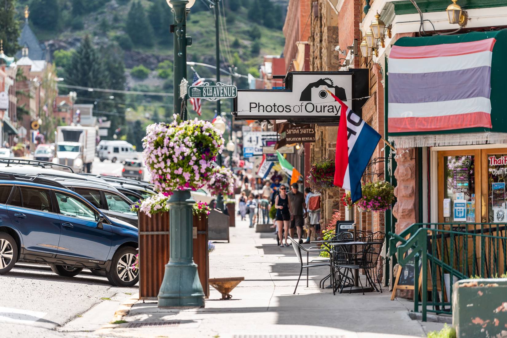 8th Avenue on the Historic Downtown Ouray, Colorado