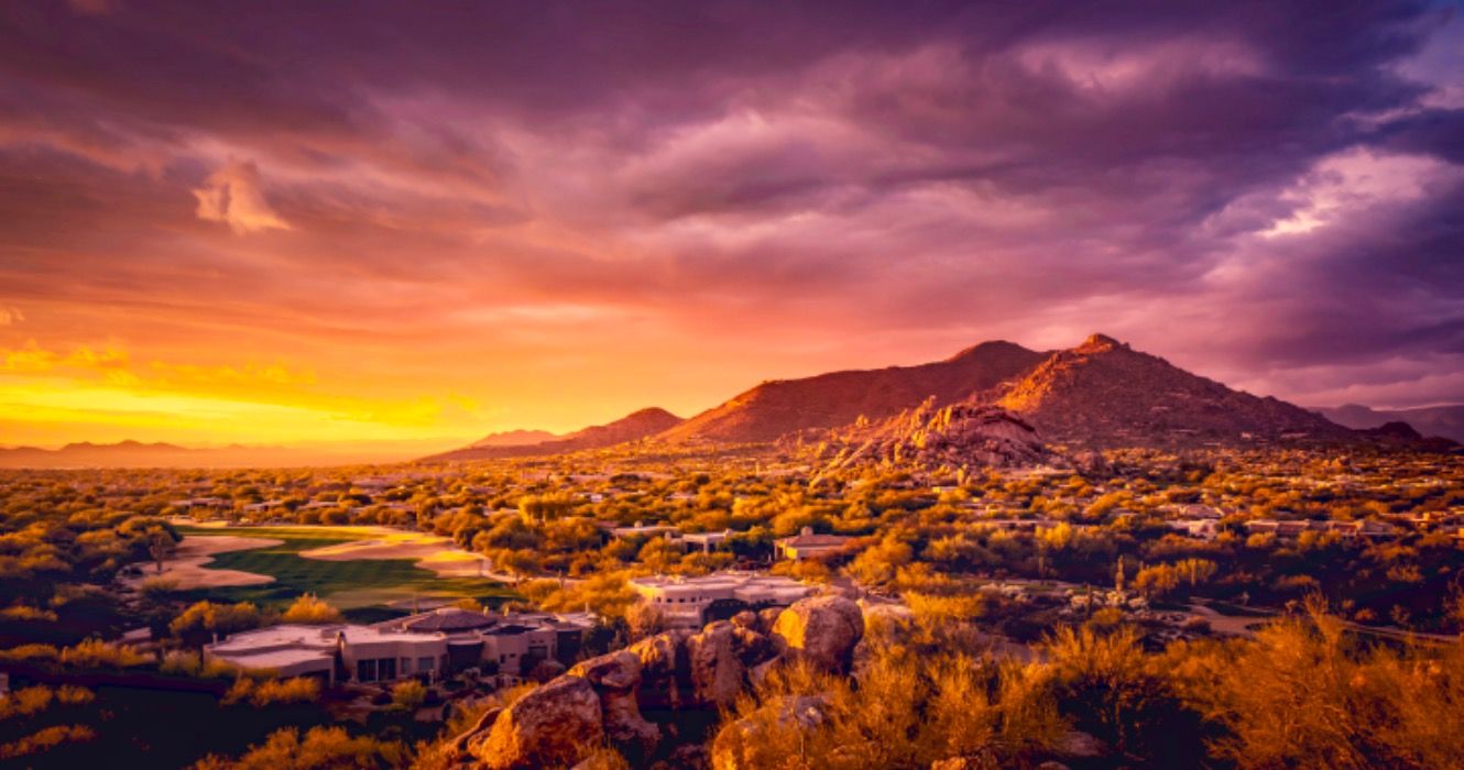 Desert landscape in Scottsdale, Arizona, USA