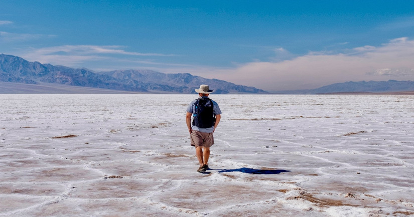 Lake Manly In Death Valley