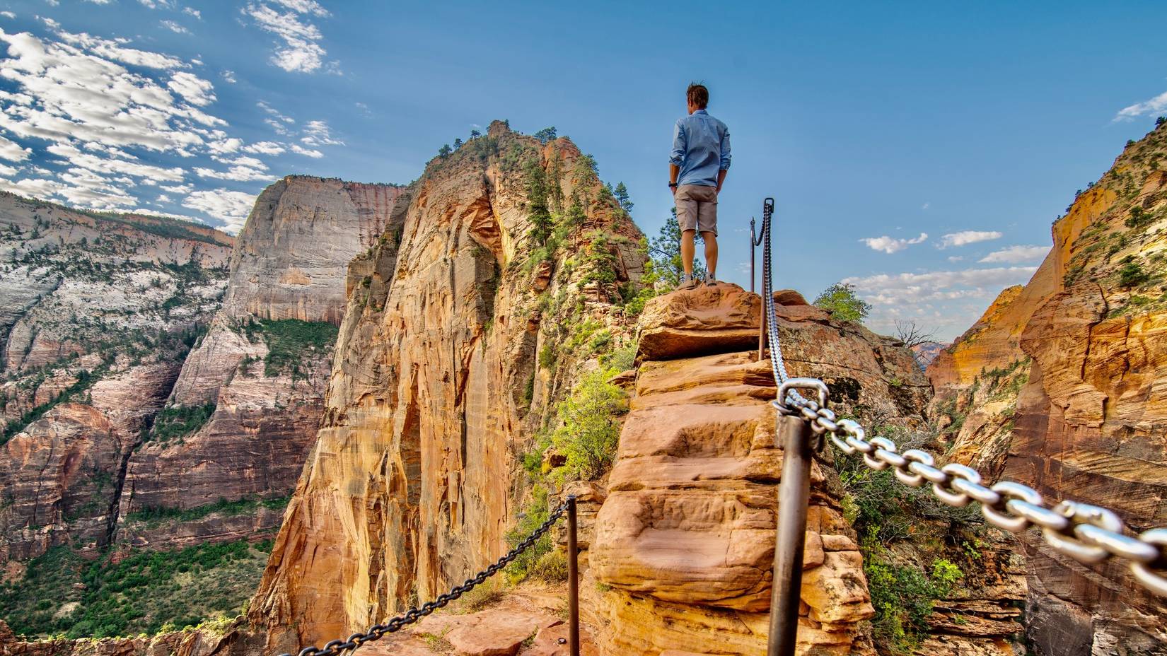 Man posing for photo at Angel's Landing