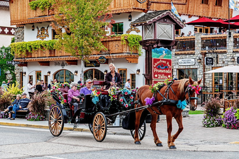     Road in Bavarian Village, Leavenworth, Washington