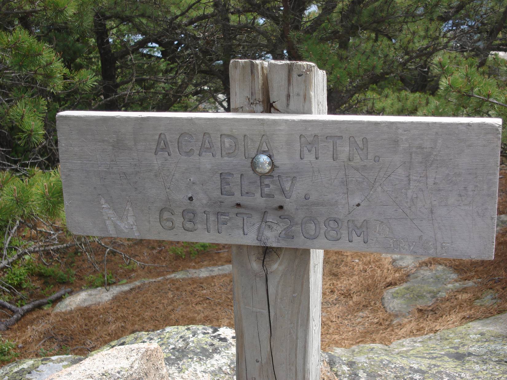 Acadia Sign August 7 Hardest Hikes In Acadia National Park