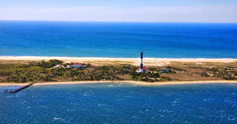 View of Jones Beach on Long Island, near NYC, New York City, USA