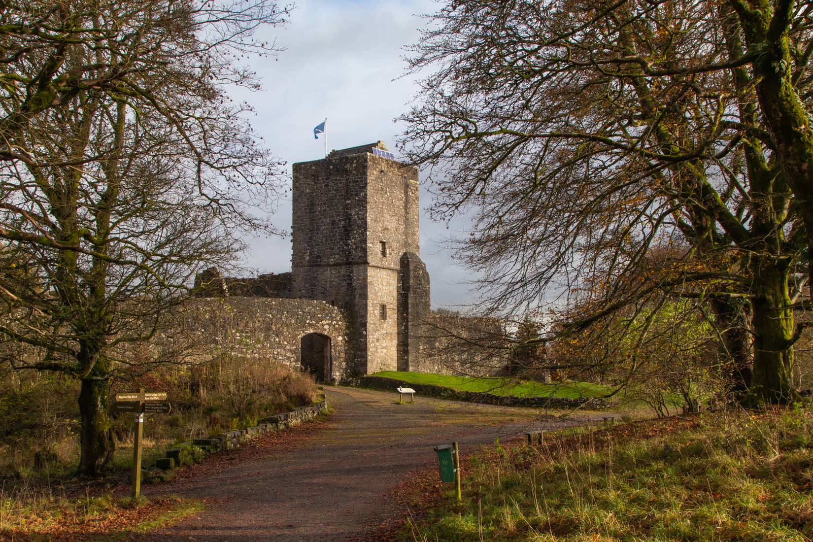 Mugdock Castle ruins, Glasgow, Scotland