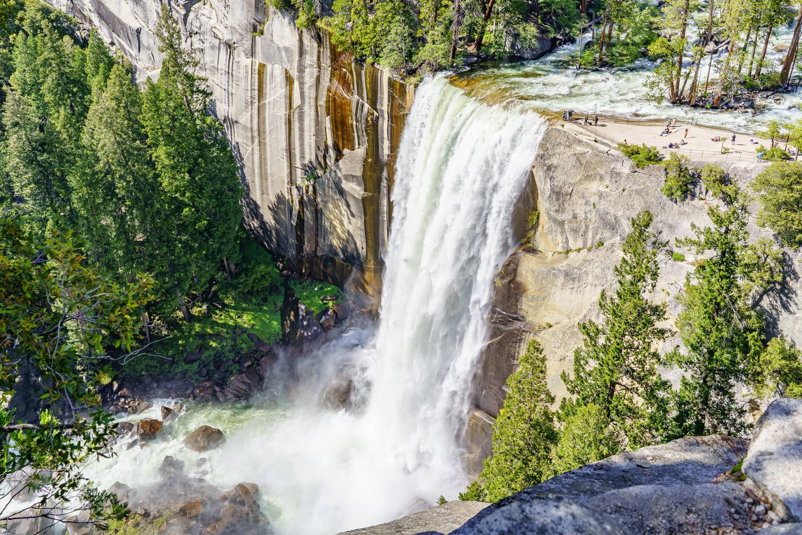 The famous Vernal Fall in Yosemite National Park