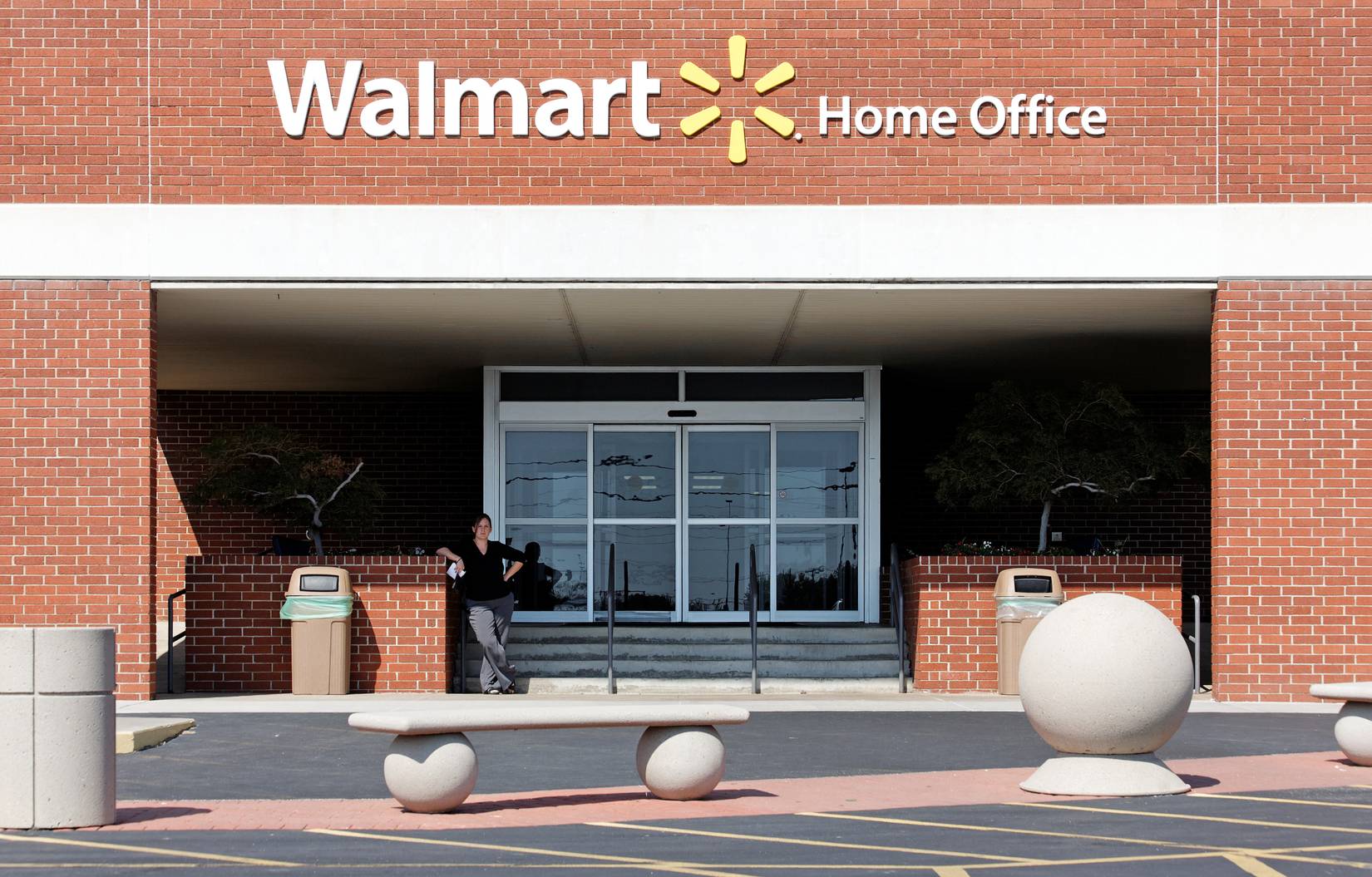 An entrance to the Walmart Home Office on October 4, 2012.