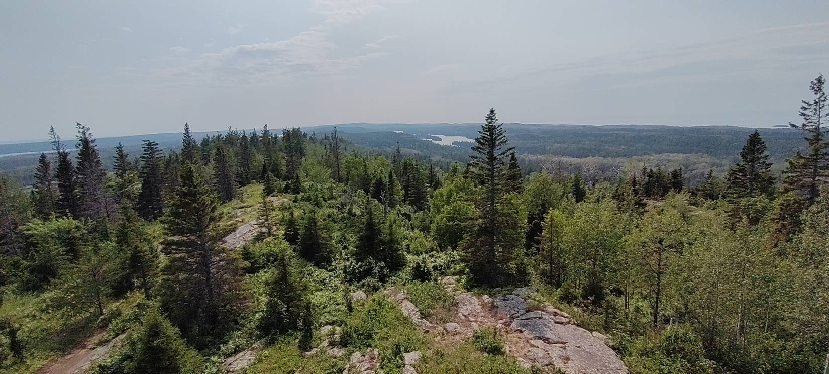 Aerial view of Isle Royale National Park in Michigan