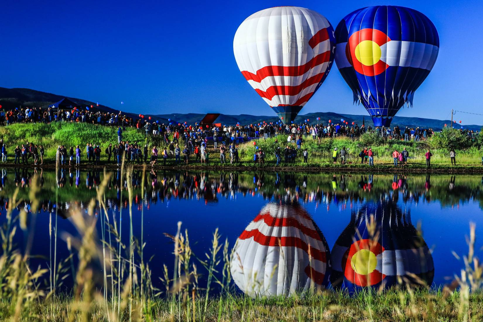 Annual Hot Air Balloon Rodeo in Steamboat Springs, CO.