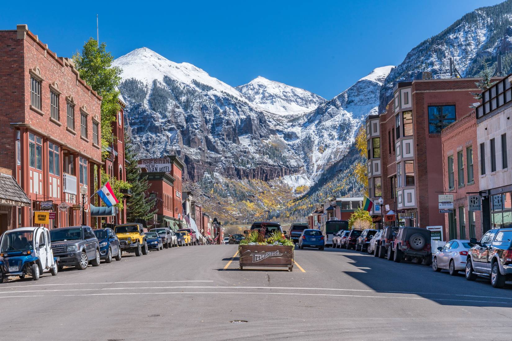 Telluride is a popular winter recreation destination, Colorado