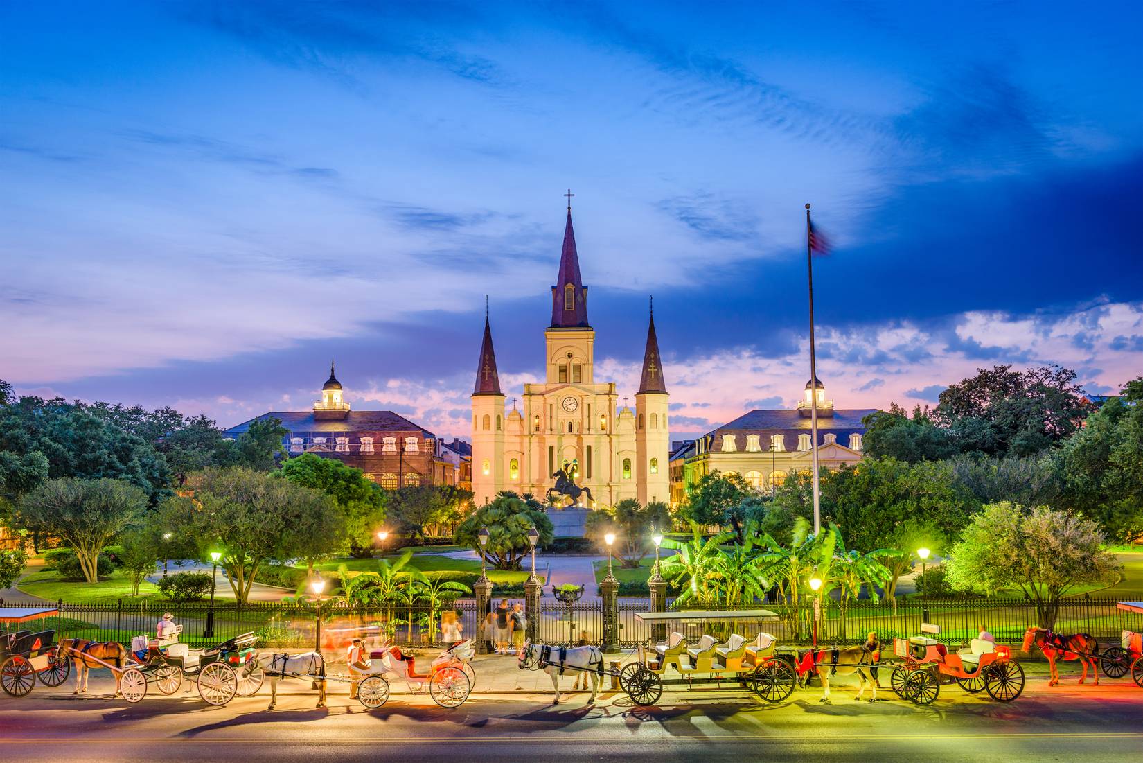 New Orleans, Louisiana, United States at St. Louis and Jackson Square