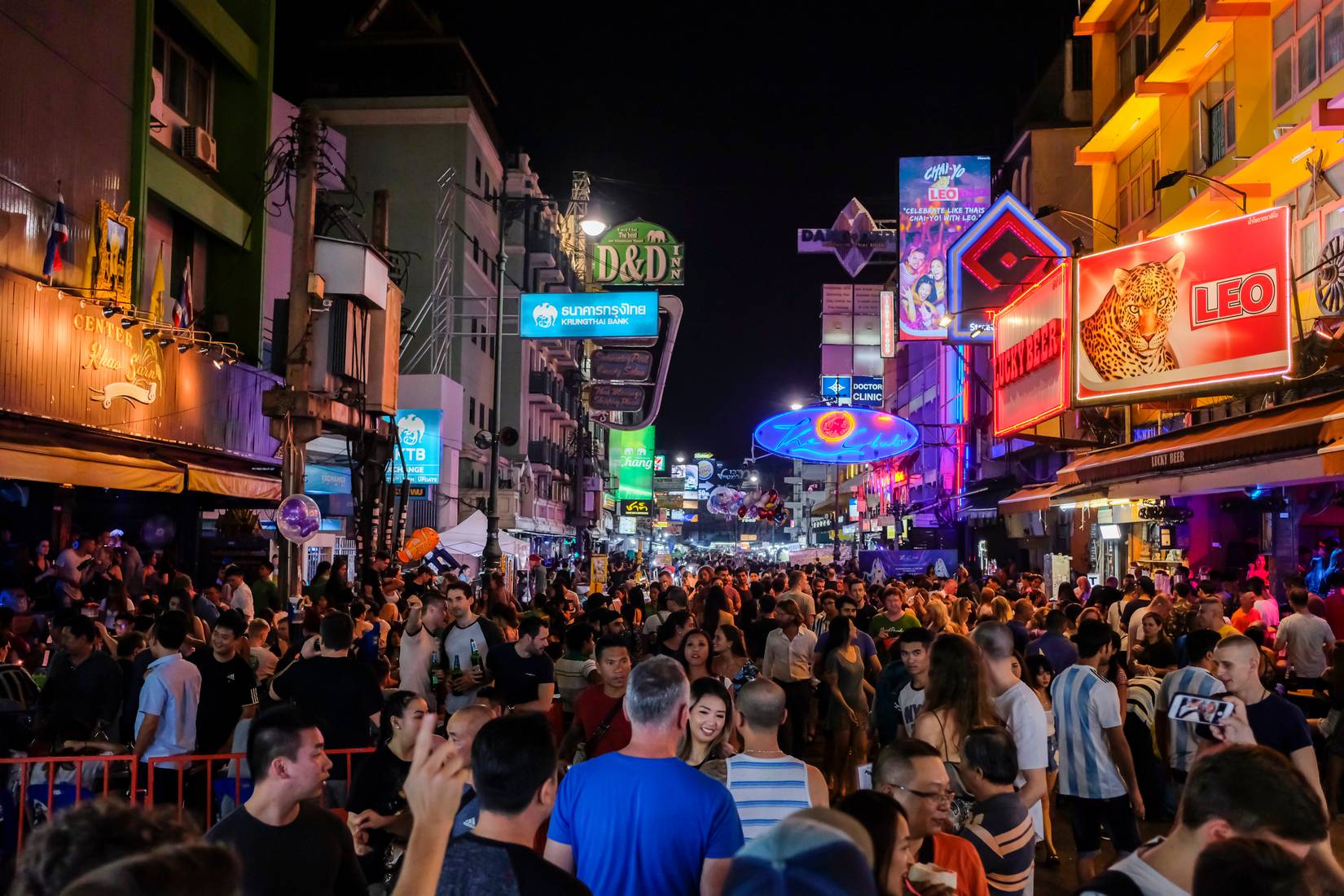 Khao San Road, Bangkok - Thailand - January 2019