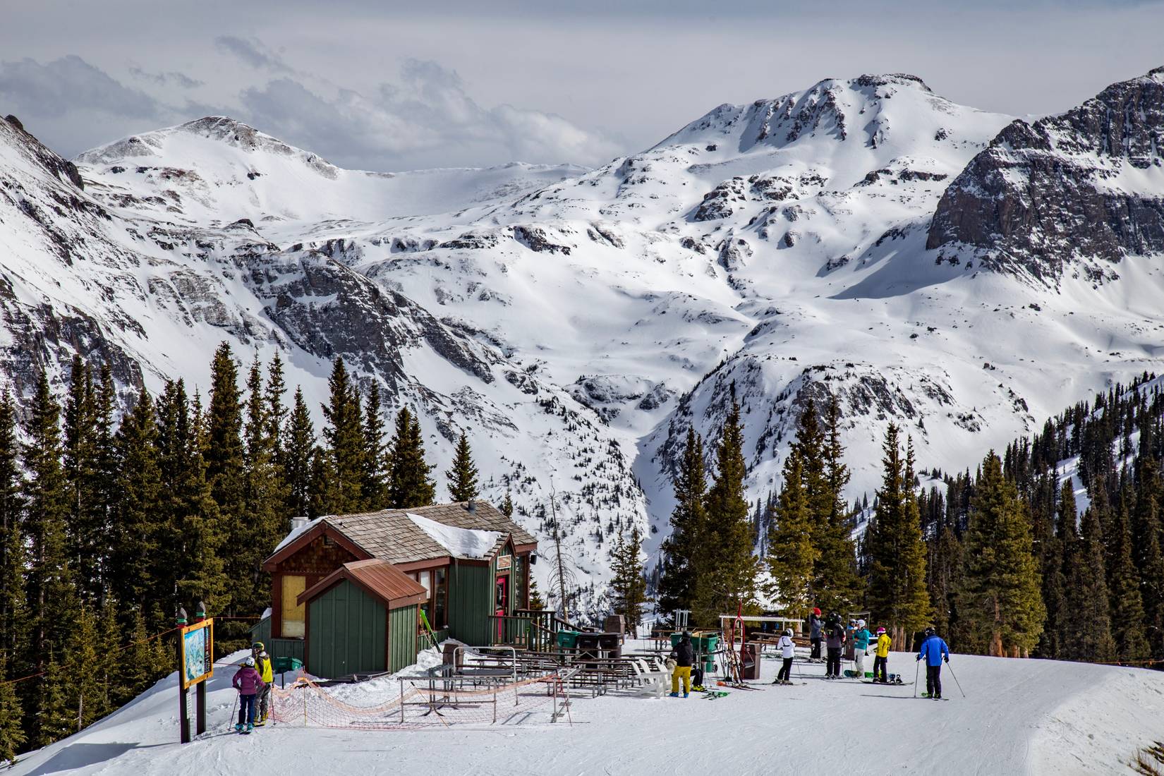 Downhill skiing in Telluride, Colorado
