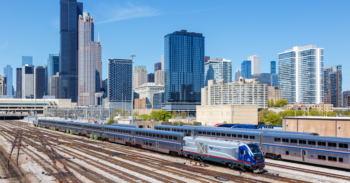 Rare Visual At Chicago Union Station As Amtrak Triple-Engine Train Is ...