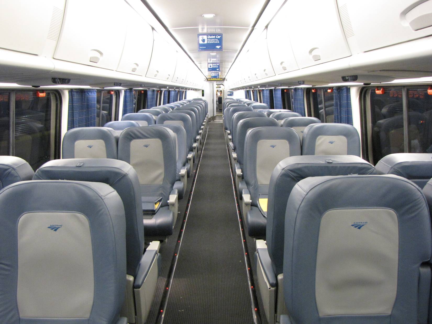 Amtrak Acela Express Quiet Car.