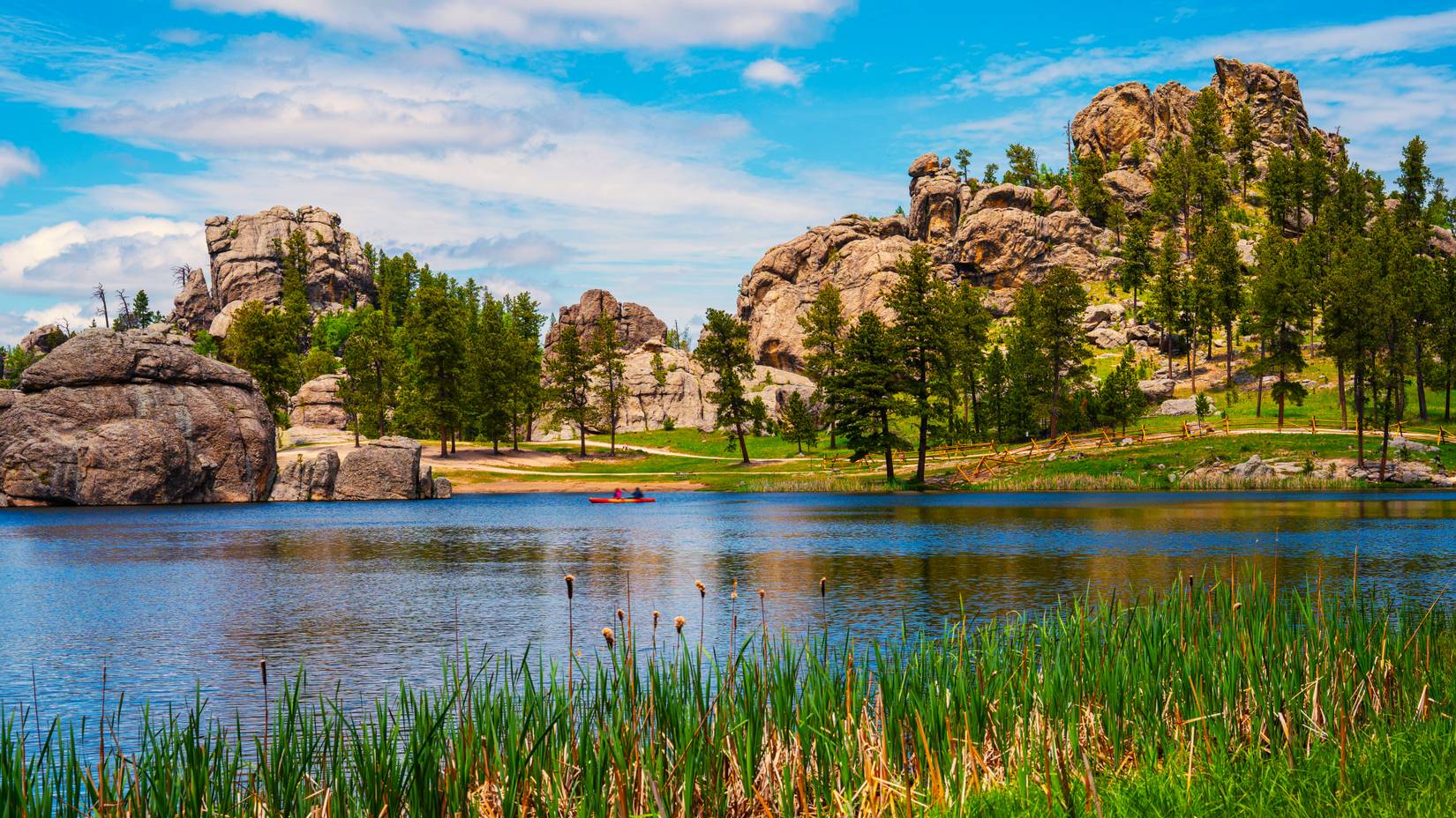 Sylvan Lake in Custer State Park of the Black Hills, South Dakota, United States
