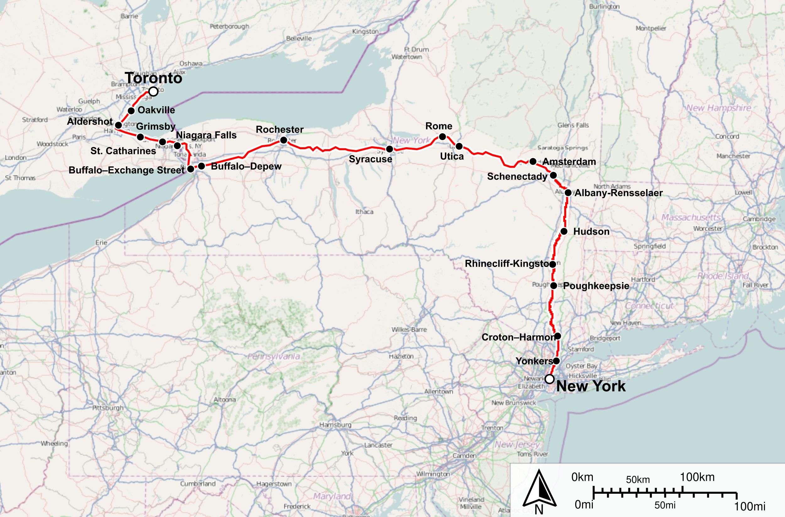 Amtrak's Maple Leaf Train Continues To Link Americans And Canadians ...