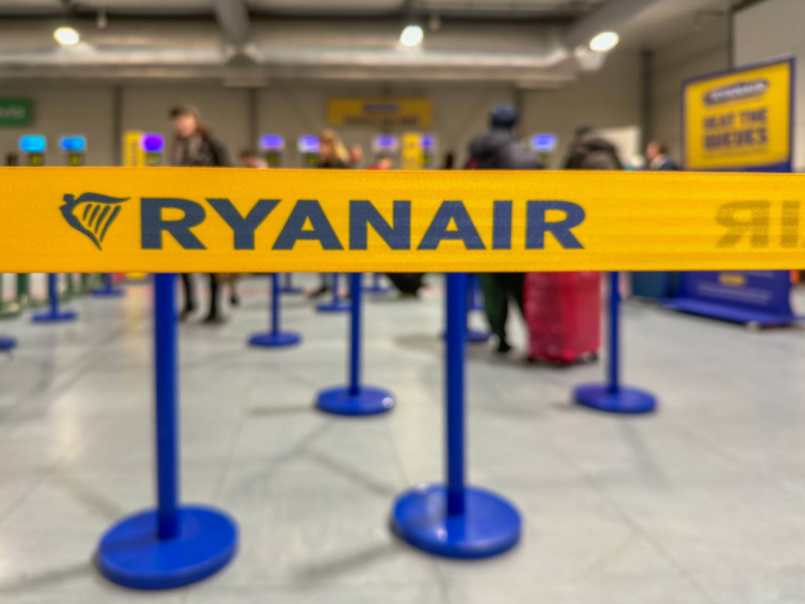 Ryanair check-in counter