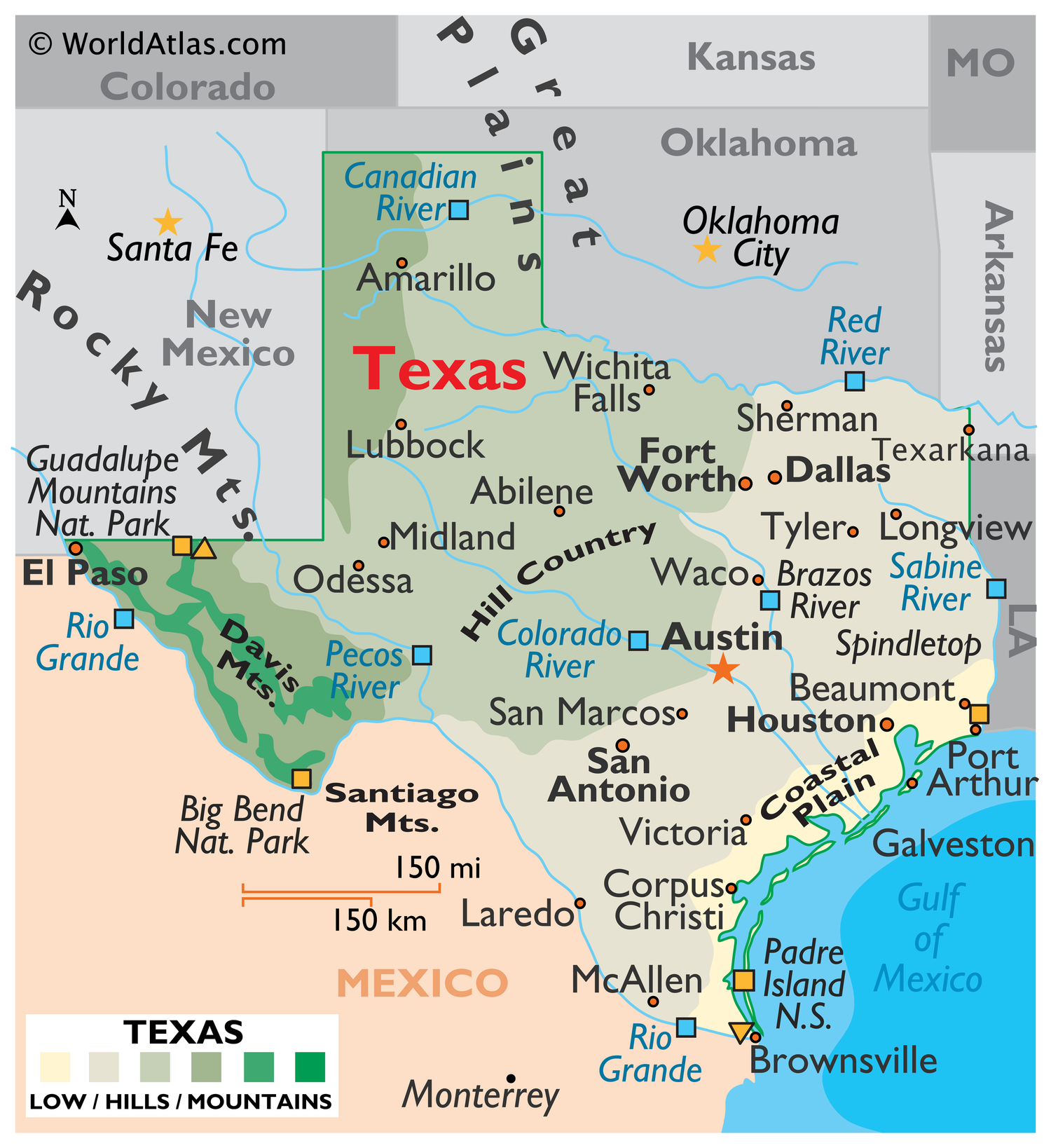 Texas - Maps | TheTravel