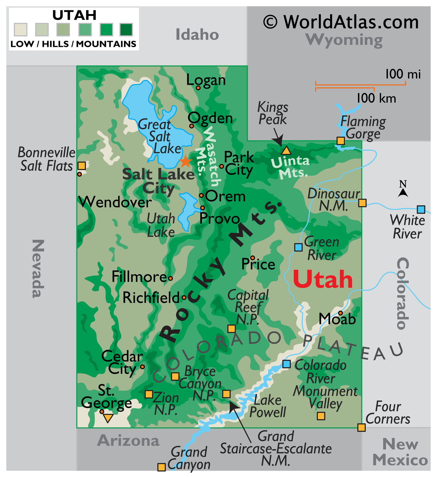 Utah - Maps | TheTravel