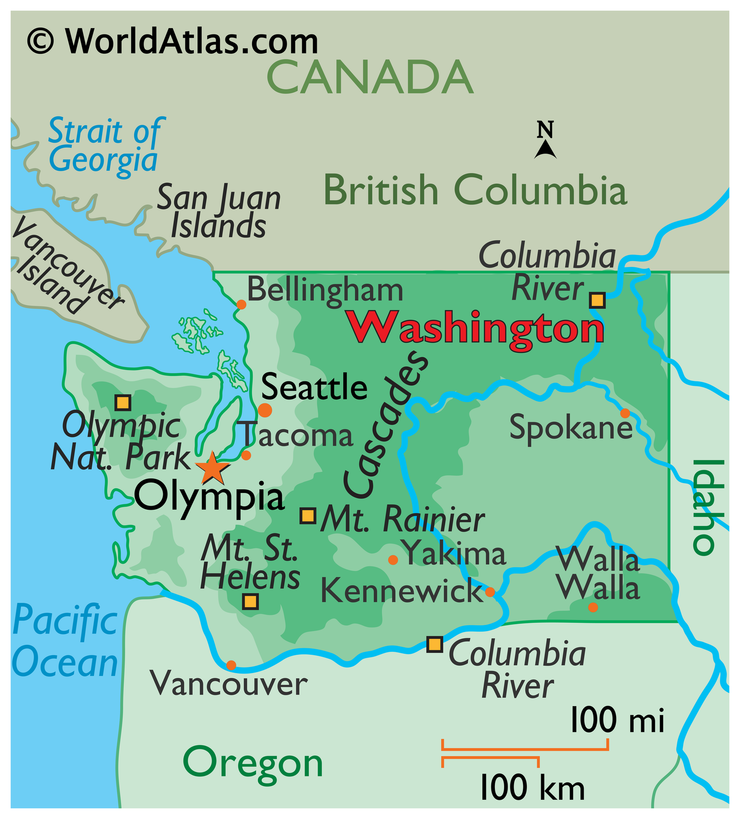 Washington - Maps | TheTravel