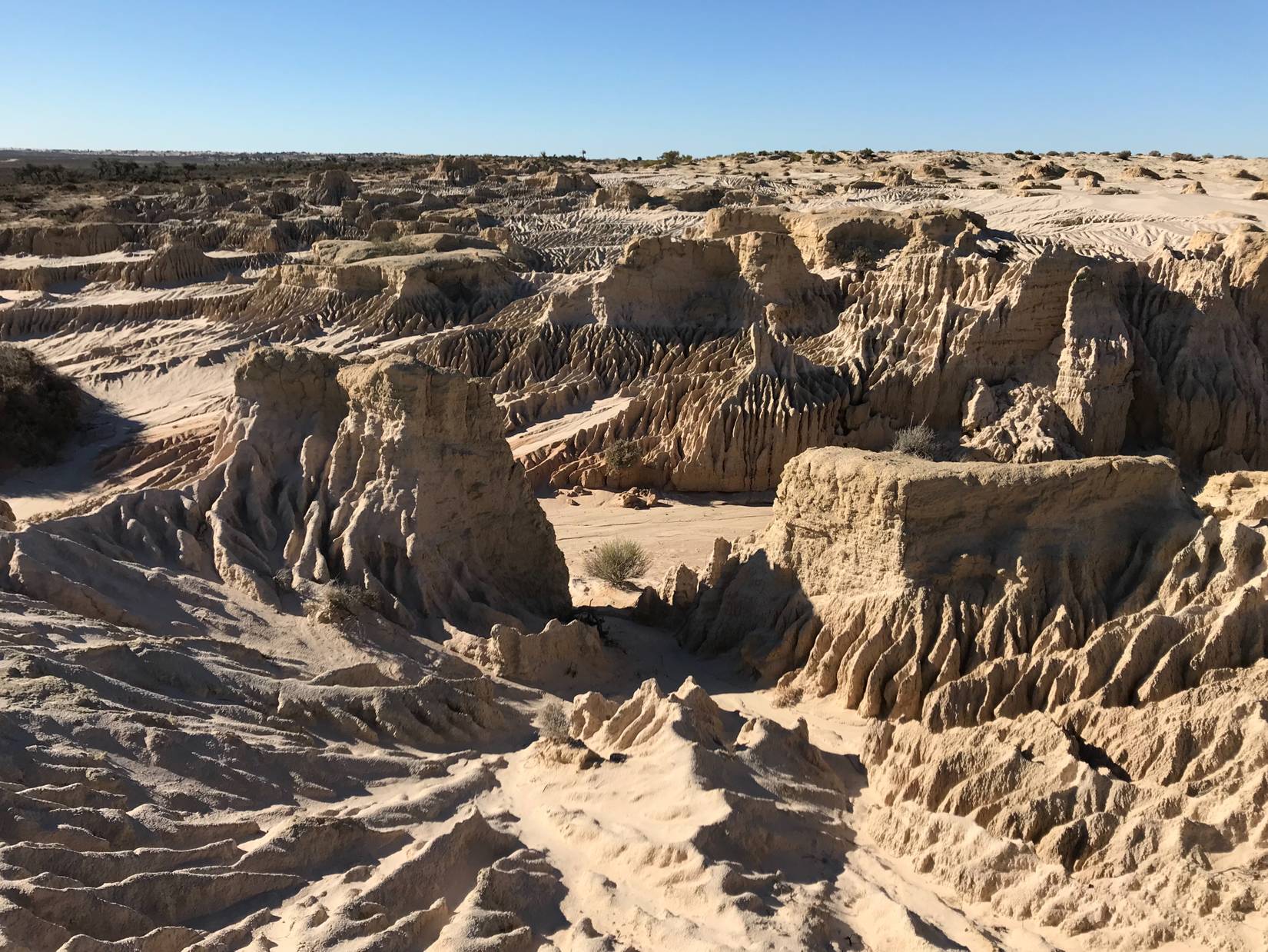 Dried up perimeter of Lake Mungo