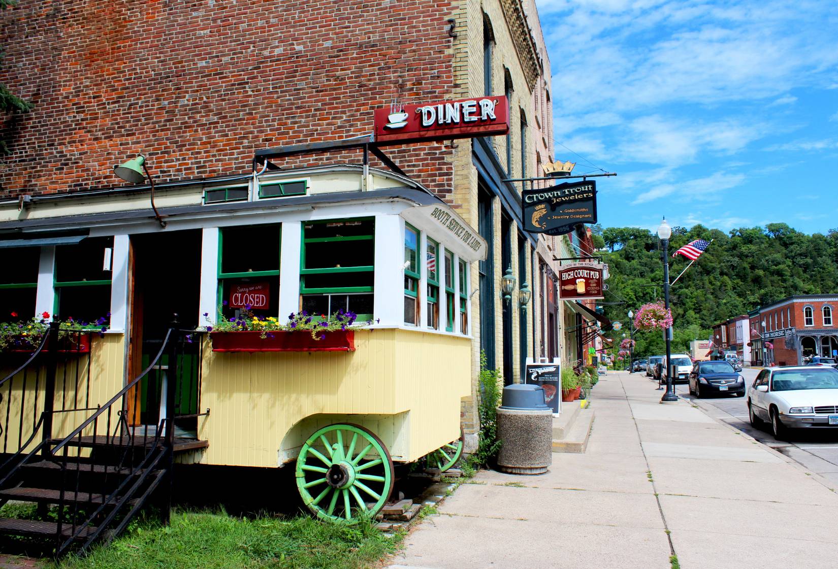 Parkway Avenue in Downtown Lanesboro, Minnesota