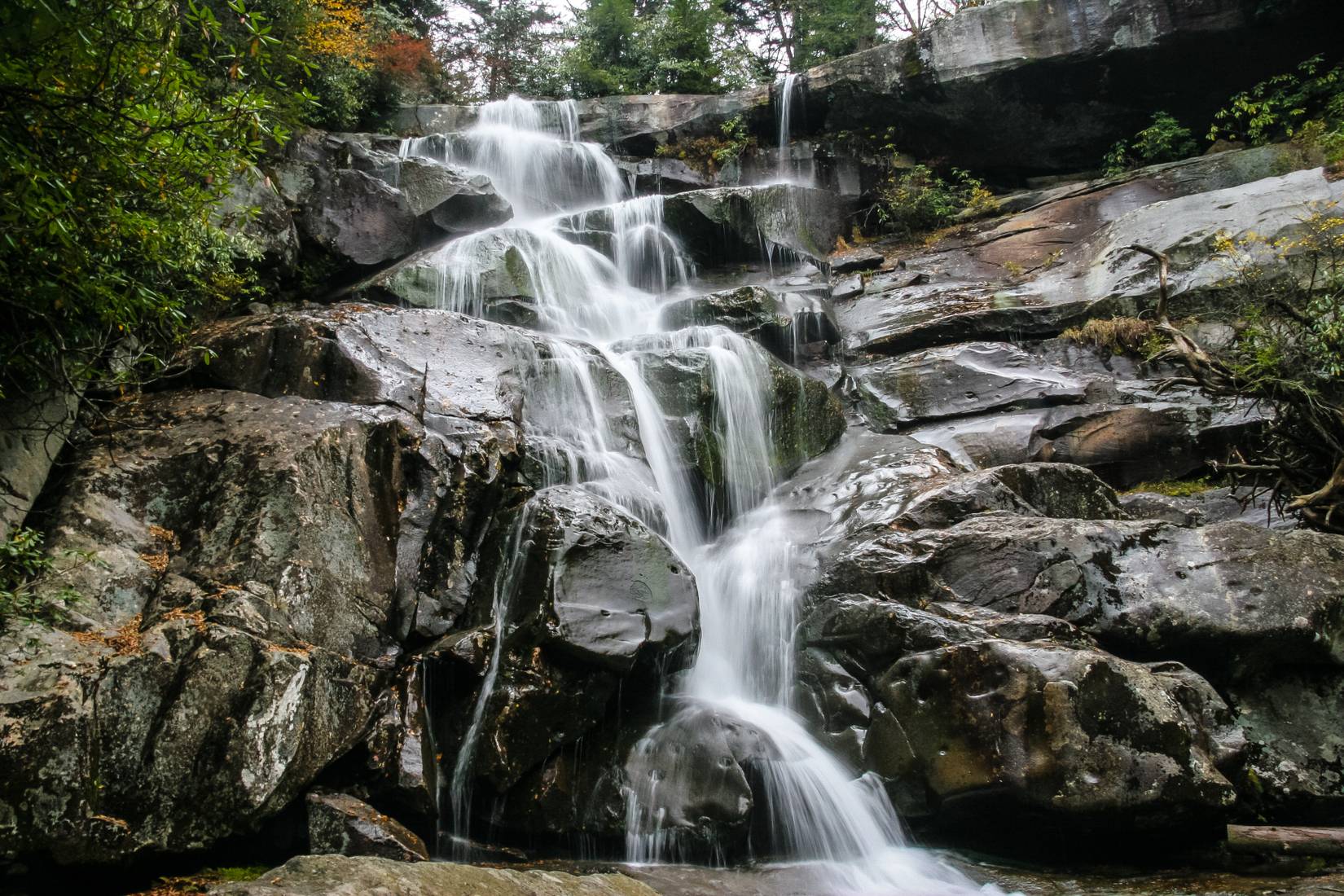 Ramsey Cascades in Great Smoky Mountains National Park near Gatlinburg, TN.