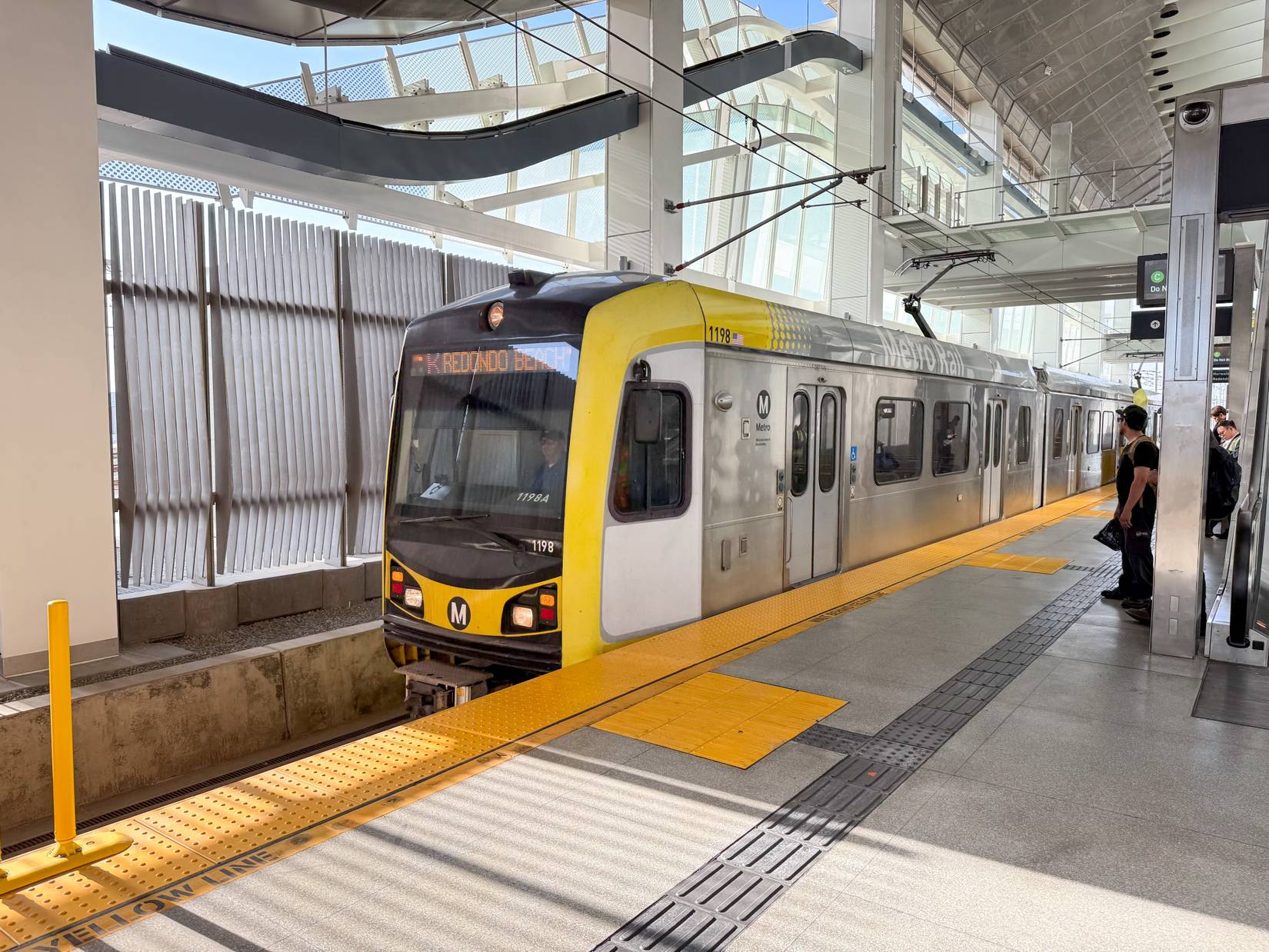 Los Angeles, Ca, California, La County, August 23, 2025: Metro Lax Transit Center Photo Views by Train, Signs, Venhub, Stairs, Escalators