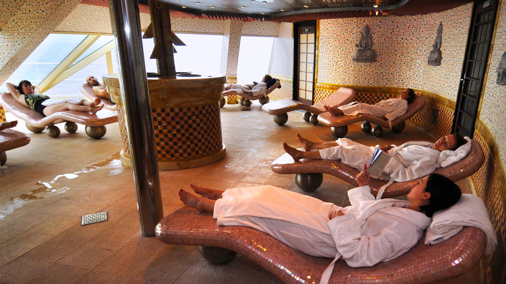 Relax with luxurious treatments at the Spa on Carnival Splendor