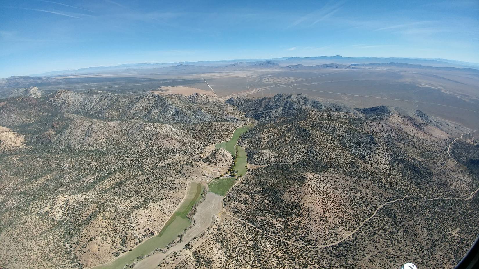 Aerial view of Adaven, Nevada