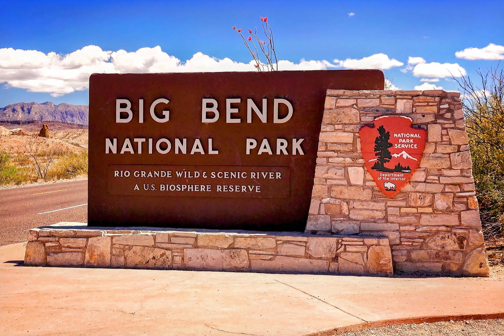 Big Bend National Park Sign
