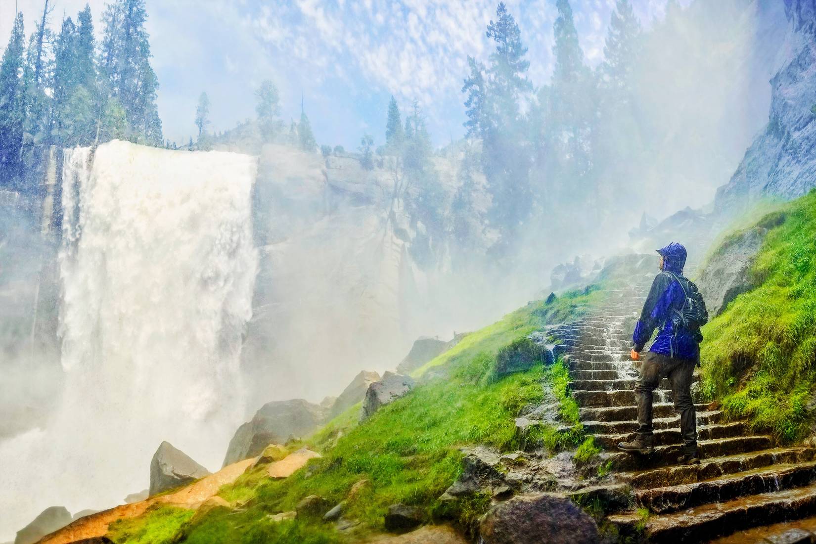 Mist Trail to Vernal Fall, Yosemite National Park, California