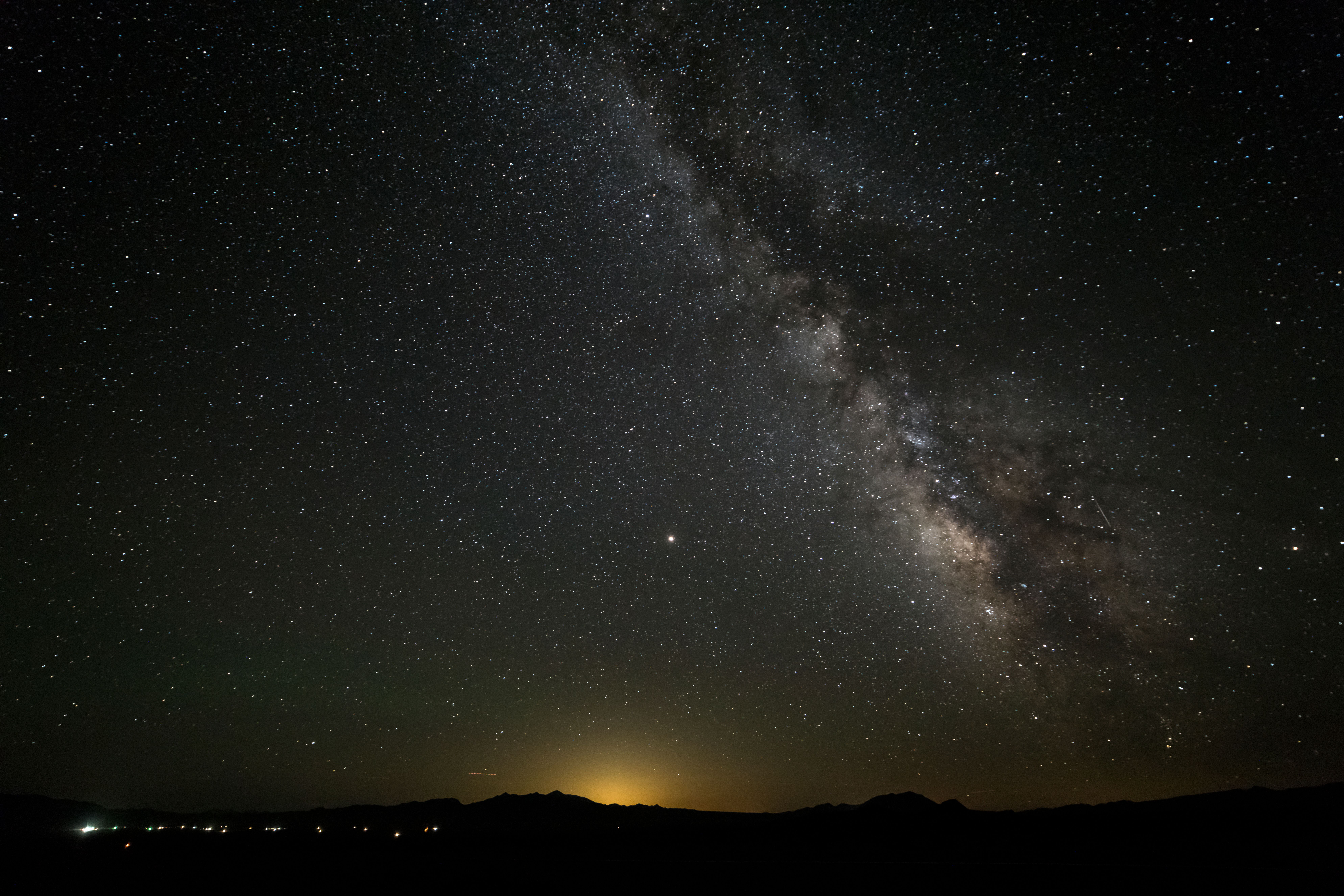 Milkyway Galaxy with Mars