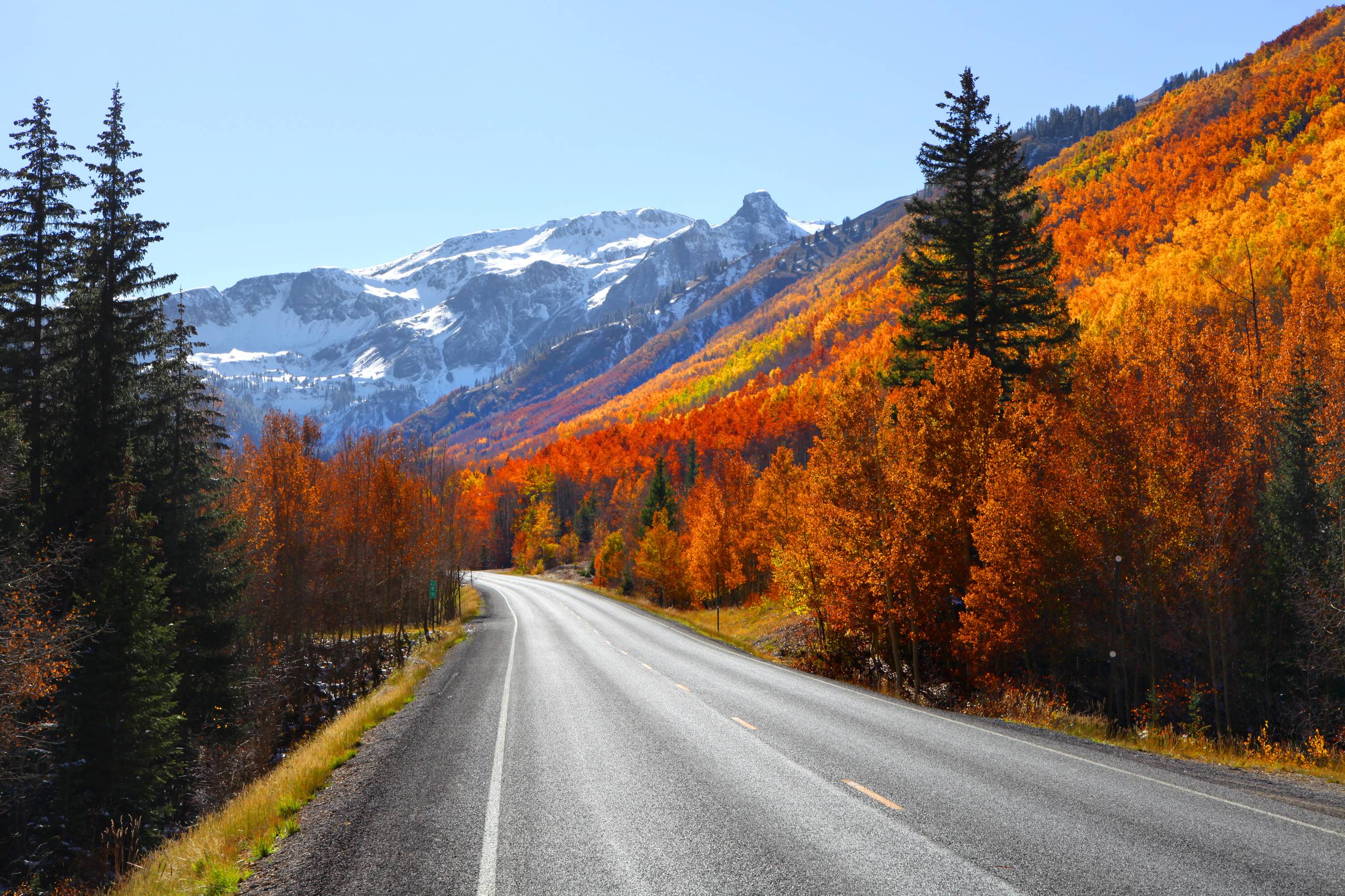 Million Dollar Highway during fall