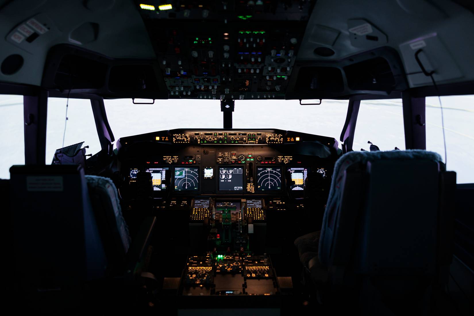 Empty Plane Cabin 
